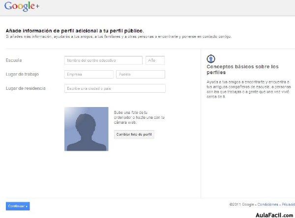 perfil de google plus