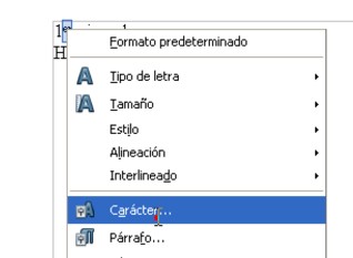 Dar formato al texto como superíndice o subíndice en Word