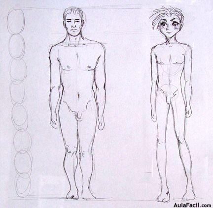 Cuerpo masculino - Diseño manga