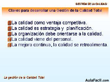 claves para una gestión de calidad