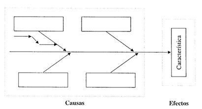 ESQUEMA DE UN DIAGRAMA CAUSA-EFECTO