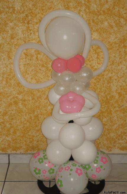 Ángel con globos