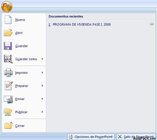 ?▷【 Barra de acceso rápido y botón office - Powerpoint 2007 】