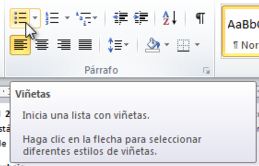 Vinetas Y Numeracion Word 2010