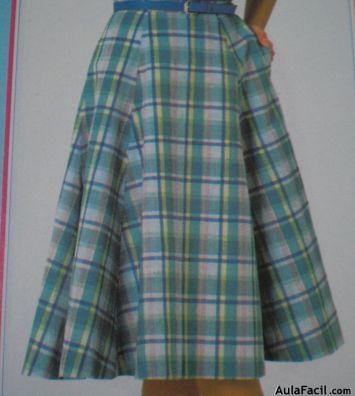a menudo gesto Anillo duro 🥇▷【 Falda cuarta campana de una costura sin patrón - Corte y Confección de  Faldas - Básico 】