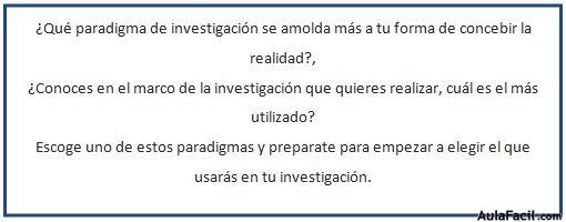 paradigma de investigación