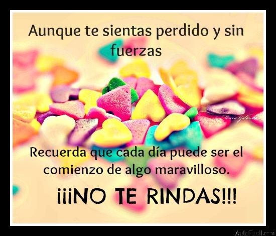 no te rindas