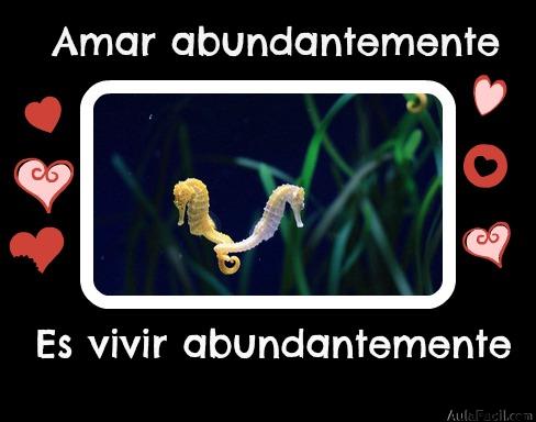 Amar abundantemente es vivir abundantemente.