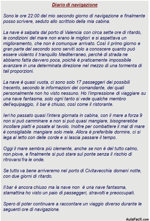 diario di navigazione