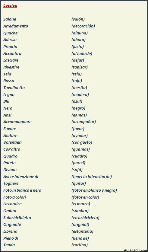 Vocabulario