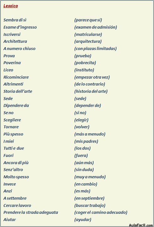 Vocabulario