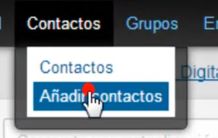 Añadir contactos