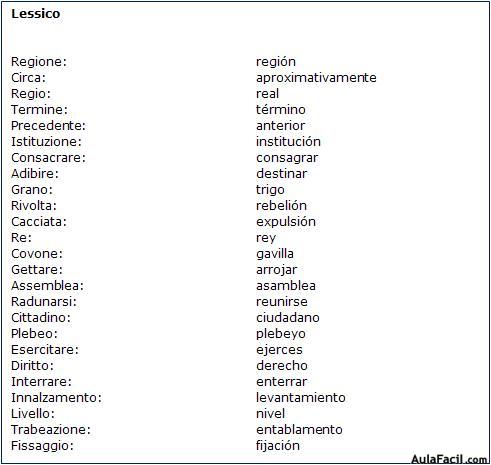 Vocabulario