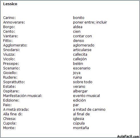 Vocabulario