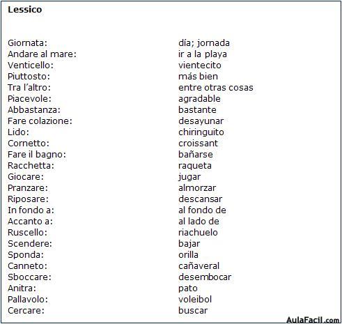 Vocabulario