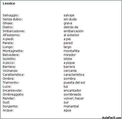 Vocabulario