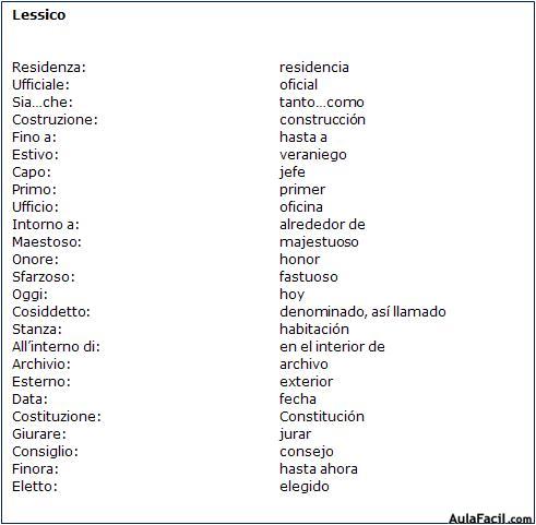 Vocabulario