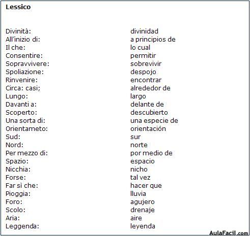 Vocabulario