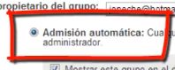 Admisión Automática.