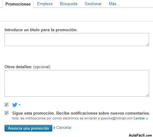 Como funcionan los grupos de LinkedIn - Promociones