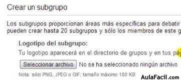 Crear Subgrupos