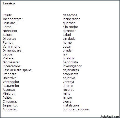 Vocabulario