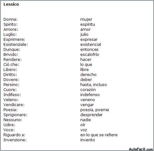 Vocabulario