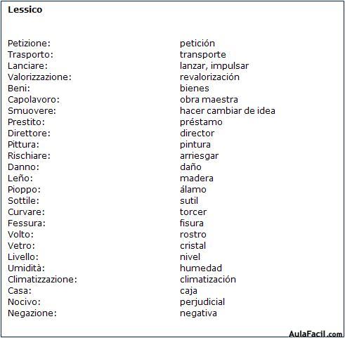 Vocabulario