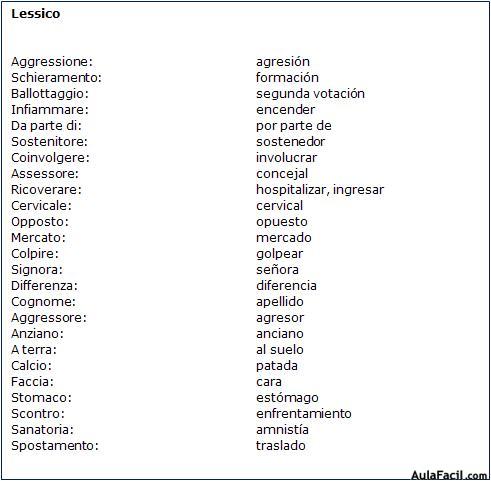 Vocabulario