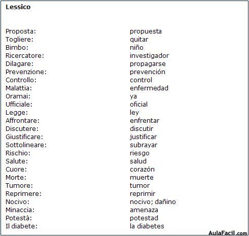 Vocabulario