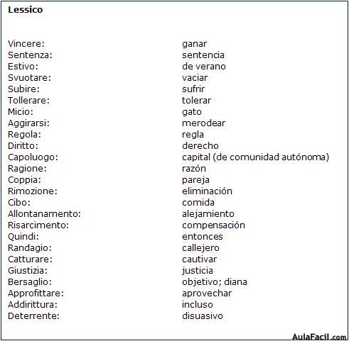 Vocabulario