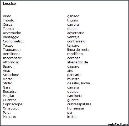 Vocabulario