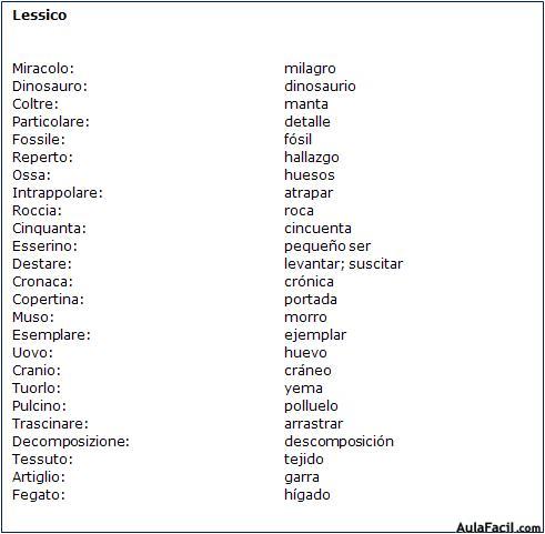 Vocabulario