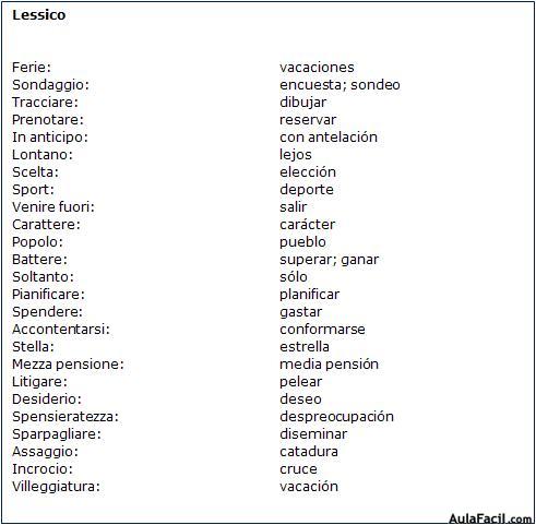 Vocabulario