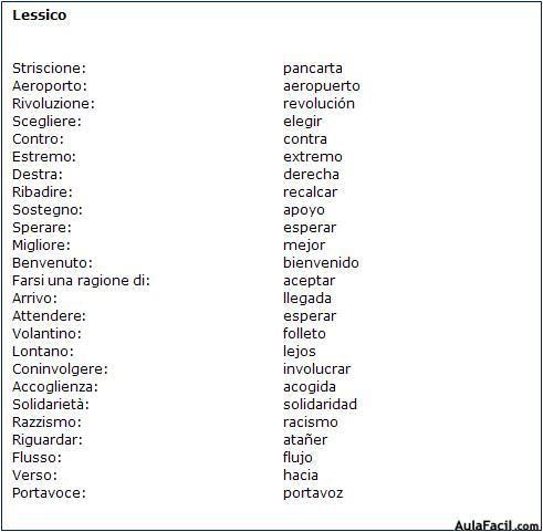 Vocabulario