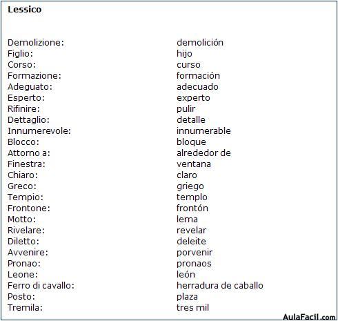 Vocabulario