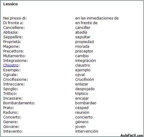 Vocabulario