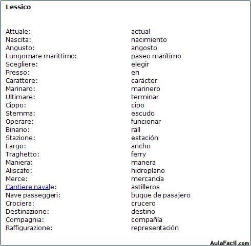 Vocabulario