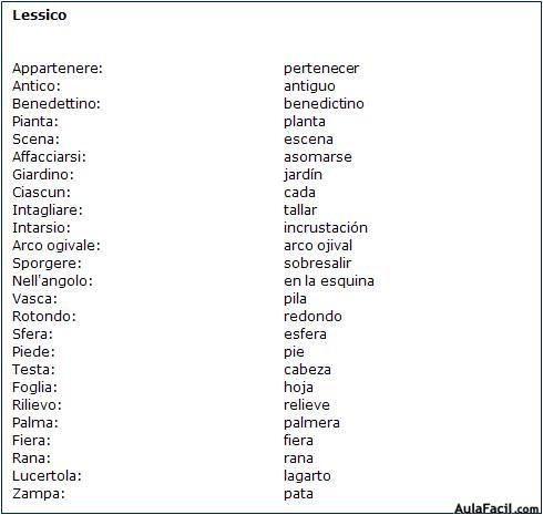 Vocabulario