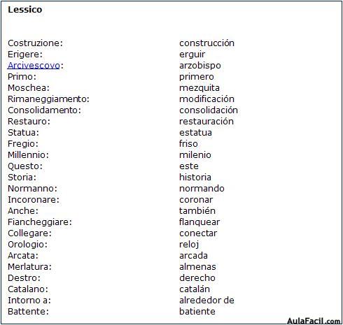 Vocabulario