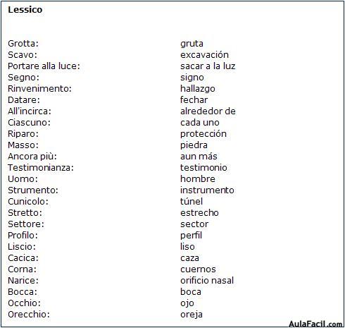 Vocabulario