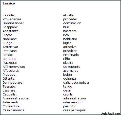 Vocabulario