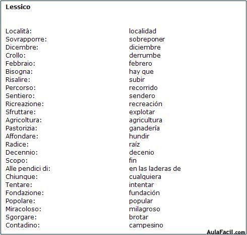 Vocabulario