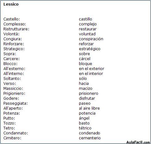 Vocabulario