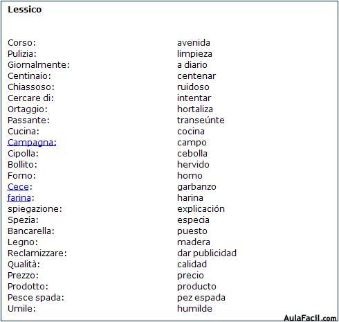 Vocabulario