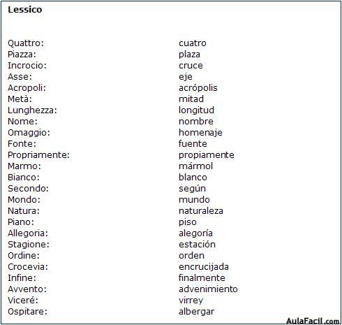 Vocabulario