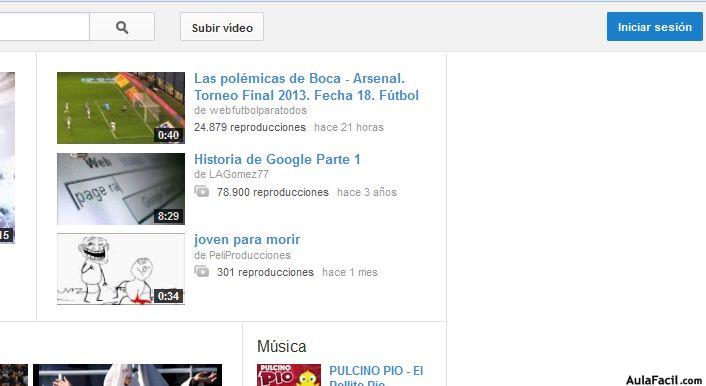 canal de youtube