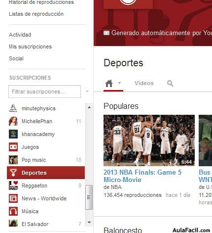 Canal de Youtube