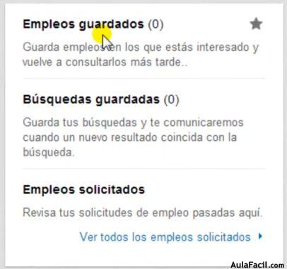 empleos guardados