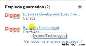 Empleos Guardados.